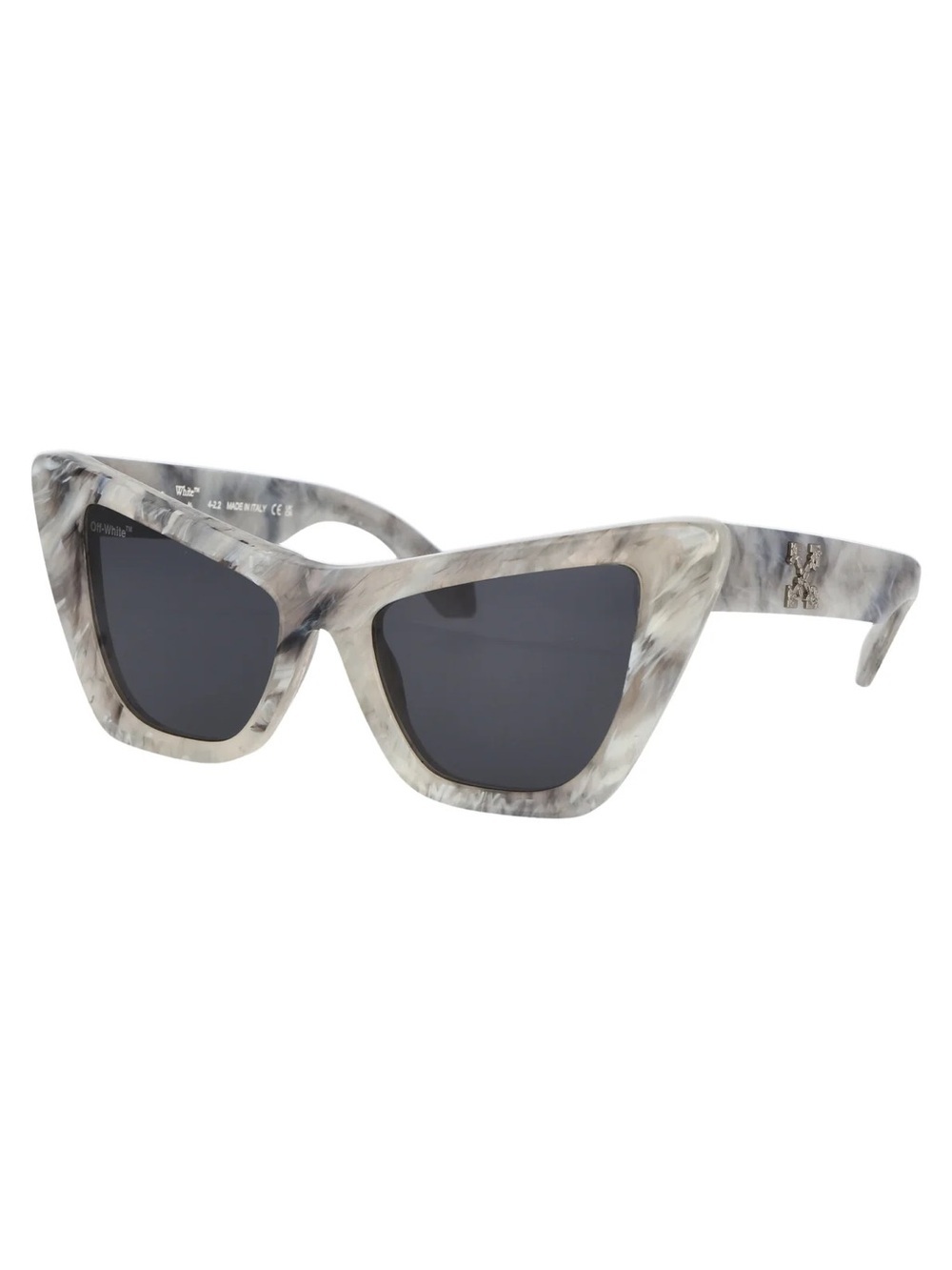 NWT Off-White Marble Cat-Eye Sunglasses - Gray/Black